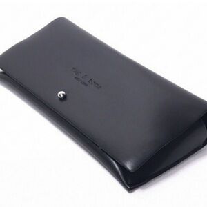 GIFT READY Classic old money Rag & bone black leather eye glasses case *2 for 20